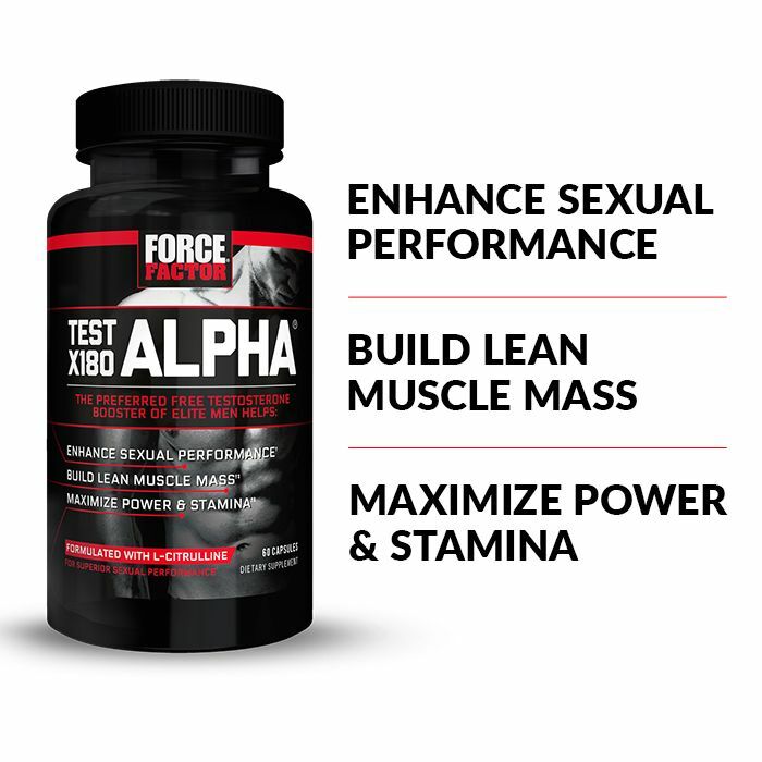 Force Factor Test X180 Alpha – Build Muscle, Increase Power, Strength & Stamina