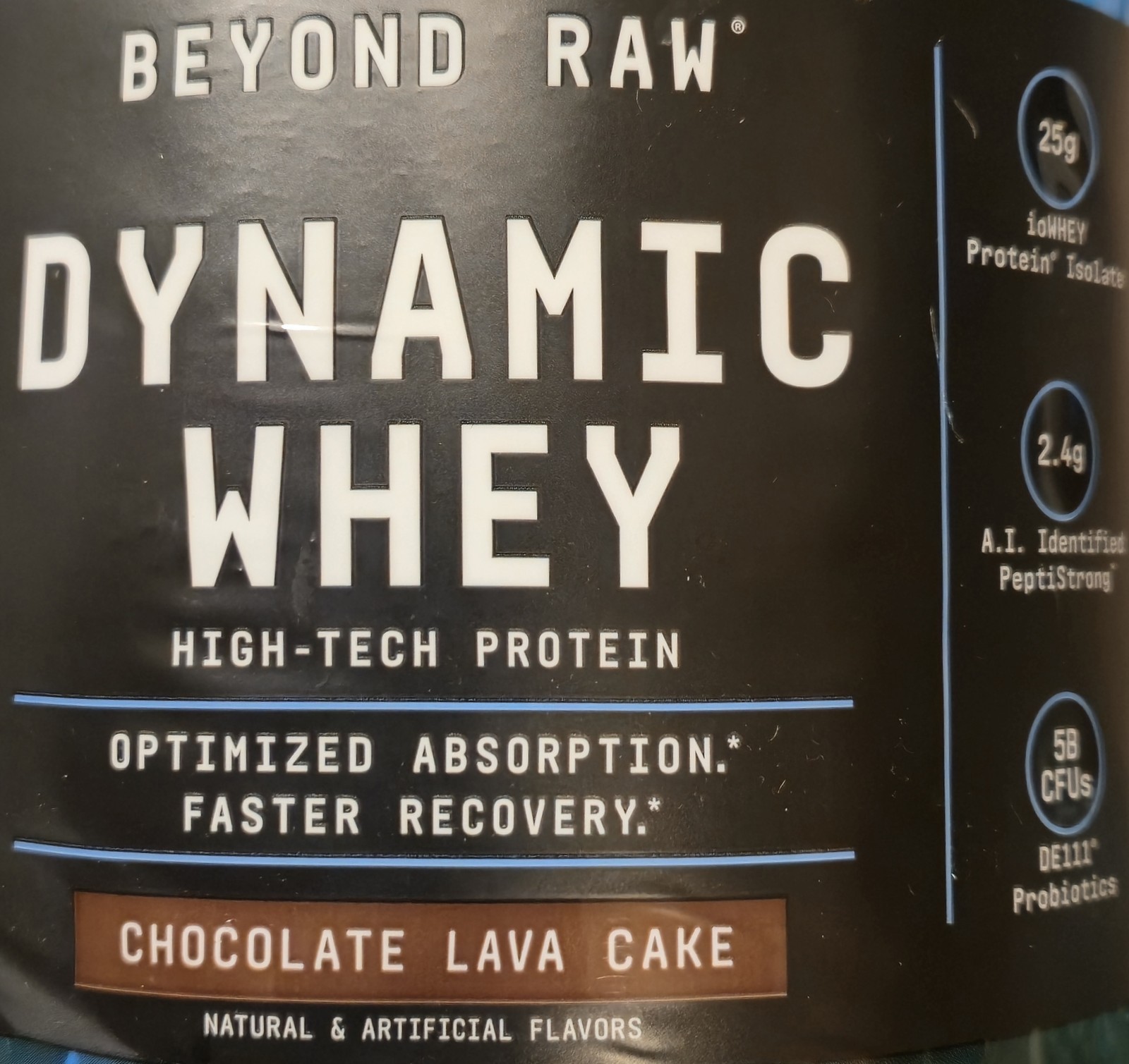 Beyond Raw DYNAMIC WHEY PROTEIN POWDER 2lb (25 Serv) Choc Lava Cake BEST BY 8/26