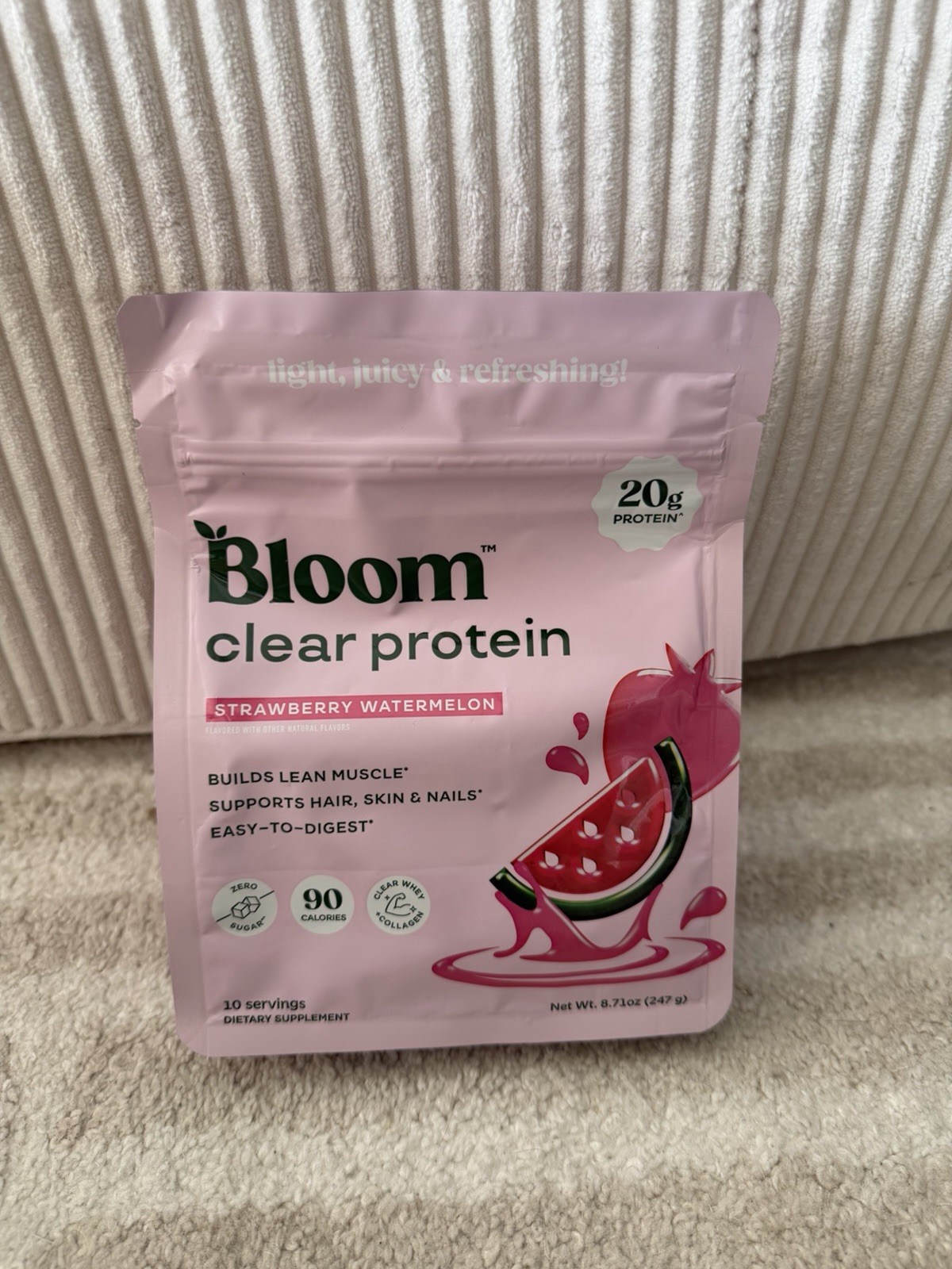 Bloom Nutrition Clear Protein – Clear Whey + Collagen Protein Blend 20g Protein