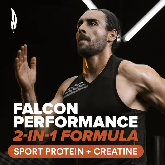 BIRDMAN Falcon Vegan Protein with Creatine, Chocolate, 28 Servings