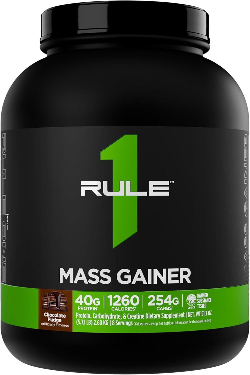 Rule 1 Proteins Mass Gainer – High-Calorie Weight Gain Formula with 1,220+ Calor