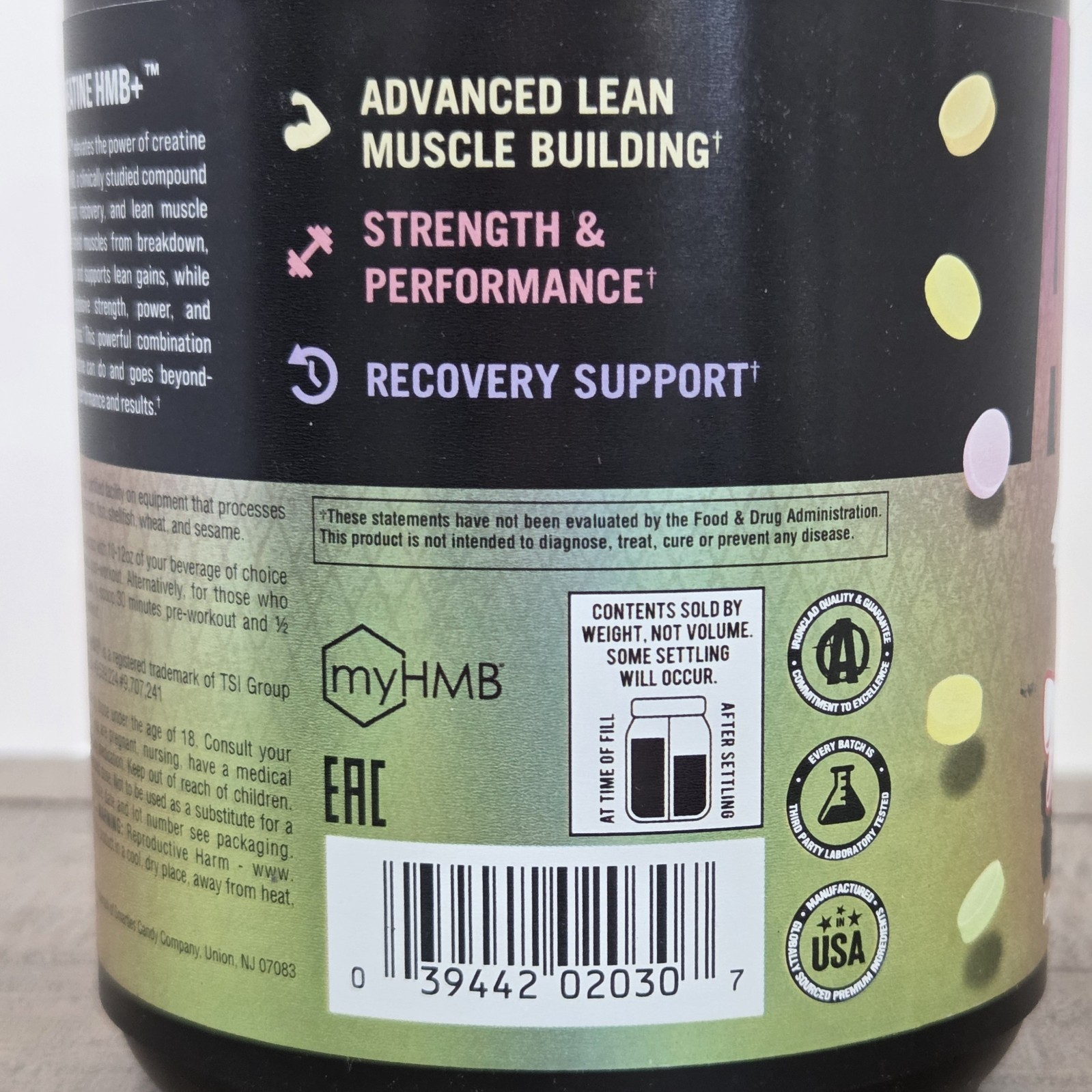 Animal Creatine HMB Powder x Smarties 3g myHMB + 5g Creatine Monohydrate