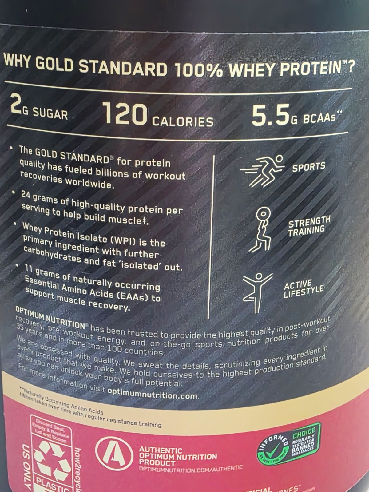 ON Gold Standard 100% Whey Protein Powder Extreme Milk Chocolate 2 lb UNOPEN