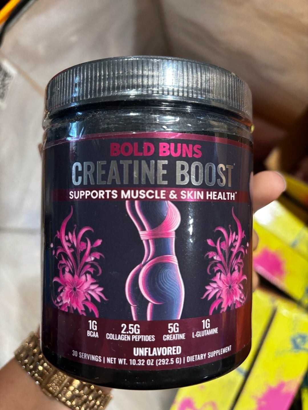 Bold Buns Creatine Boost Unflavored Supplement for Women