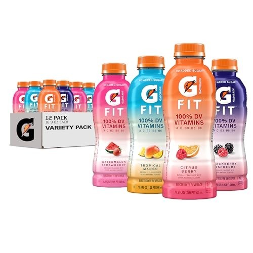 Electrolyte Drink 16.9 oz 12 Pack No Added Sugar Stevia Sweetened Variety