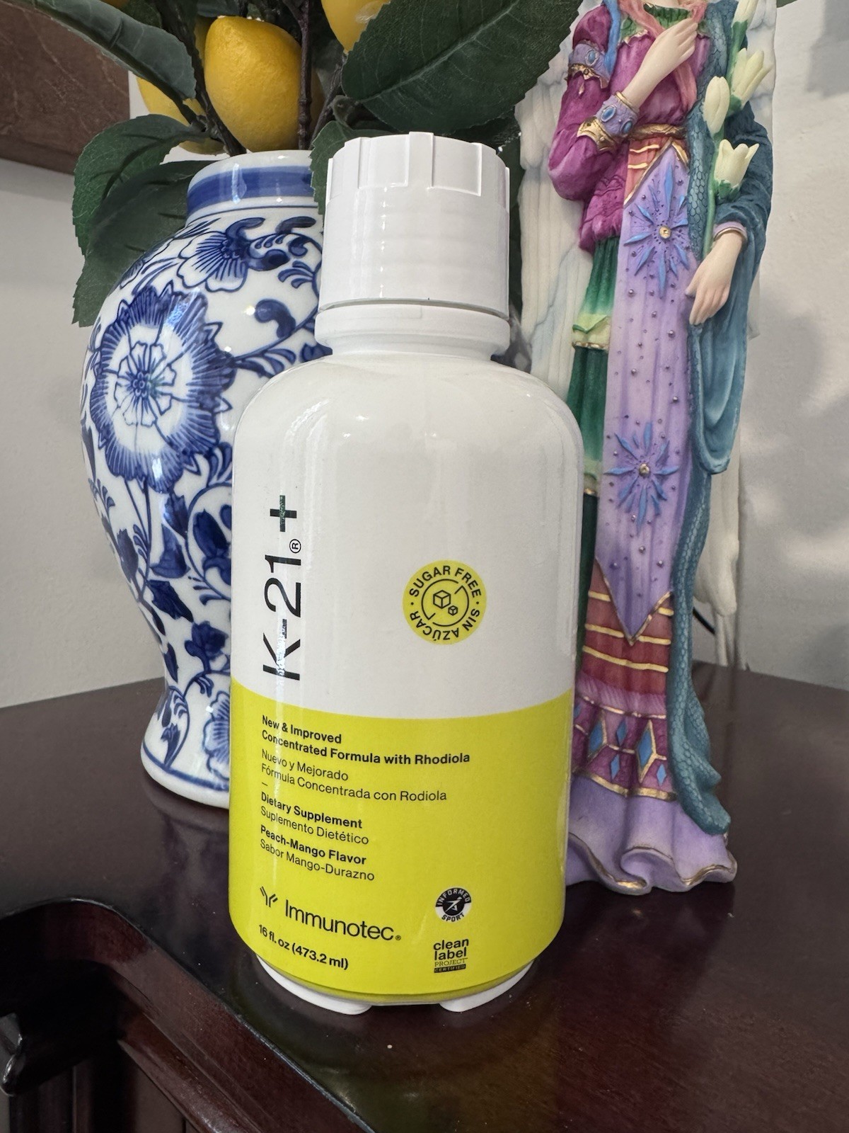 K-21 “NEW & IMPROVED” by IMMUNOTEC 16 fl.oz. BOTTLE.