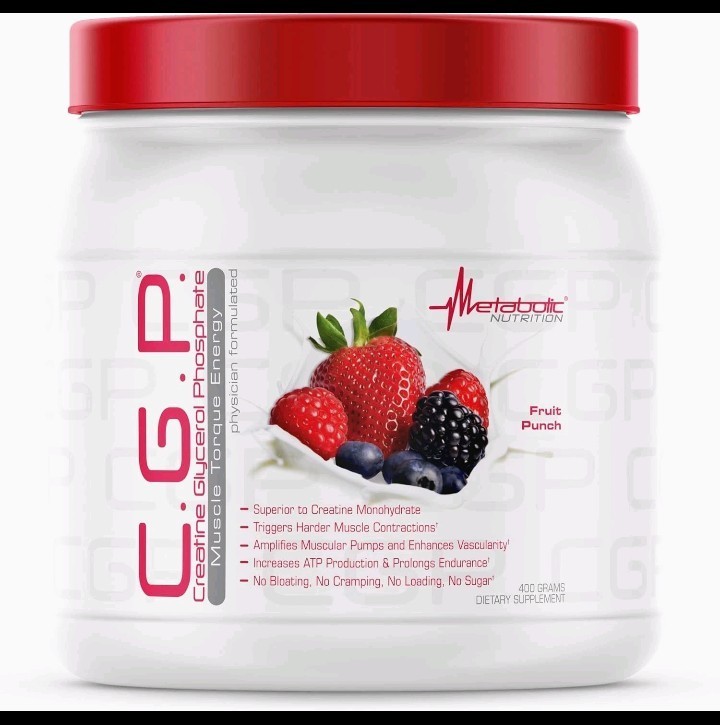 2X New Metabolic Nutrition C.G.P. (Creatine Glycerol Phosphate) Fruit Punch