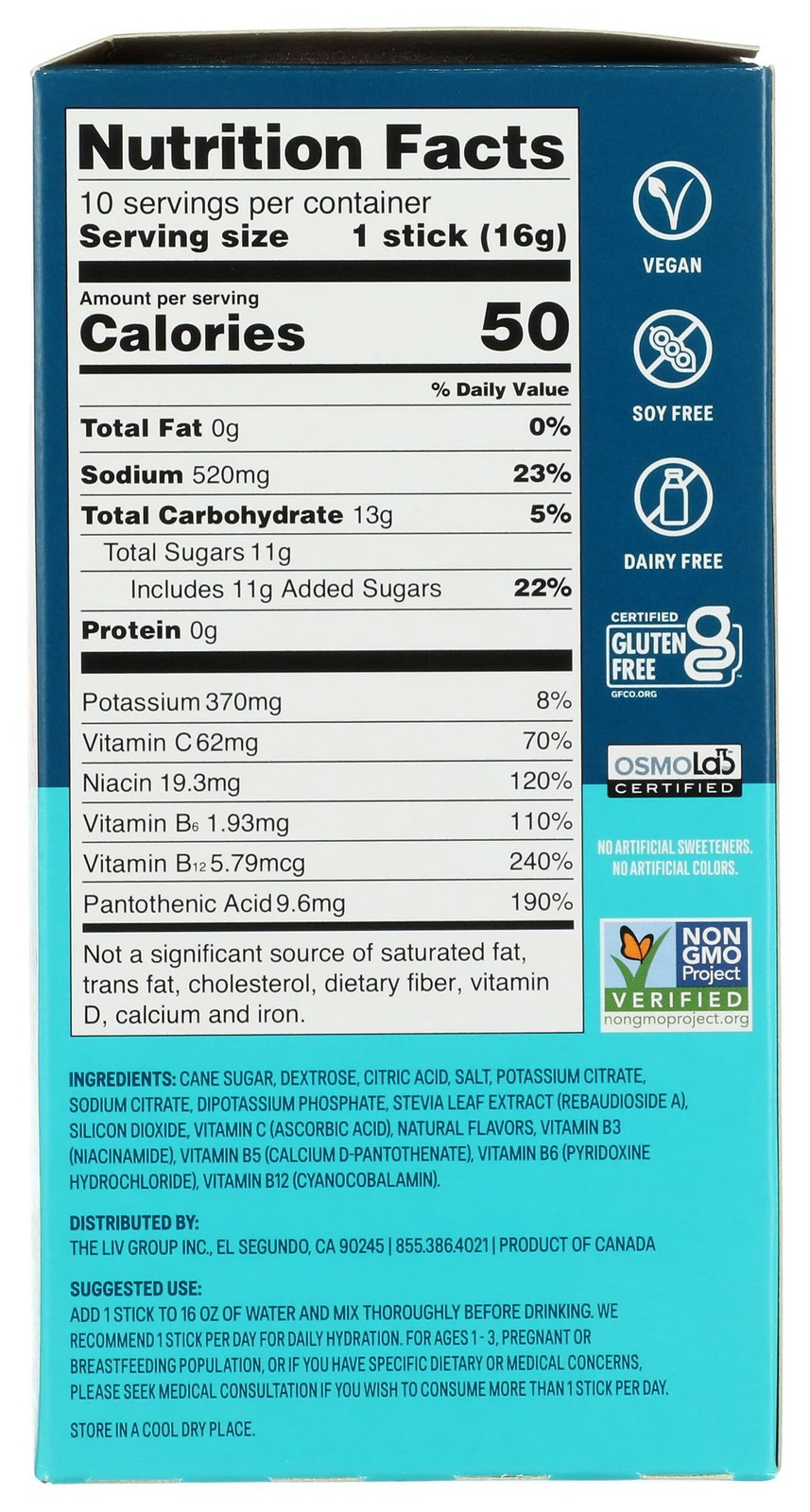 8/26 LIQUID IV Strawberry Hydration Electrolyte 10 Count, 0.56 OZ