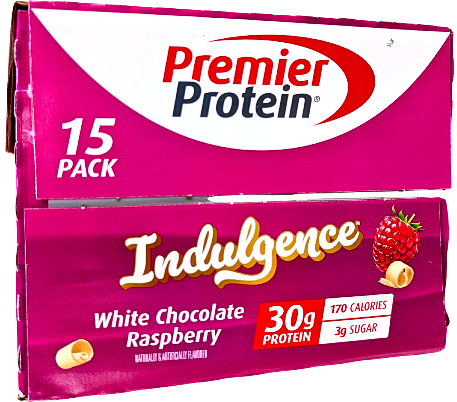 Premier Protein 30g High Protein Shake White Chocolate Raspberry 15 Ct EXP 06/26