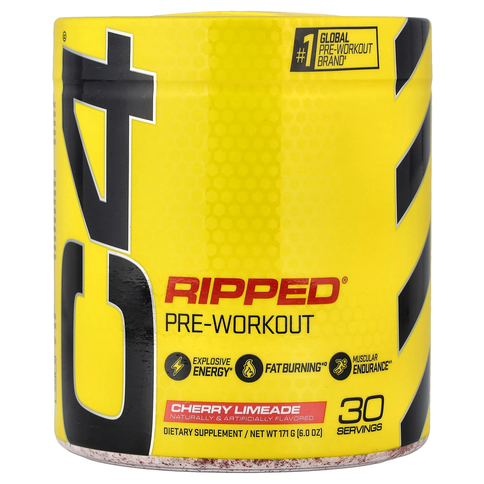 Ripped®, Pre-Workout, Cherry Limeade, 6 oz (171 g)