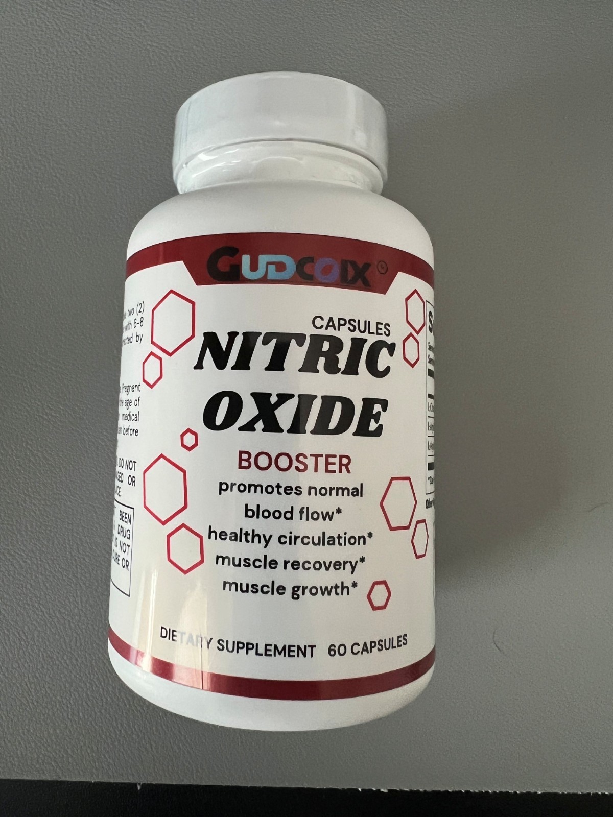 Gudcoix Nitric Oxide Booster for Circulation | L-Arginine & L-Citrulline 60 Caps