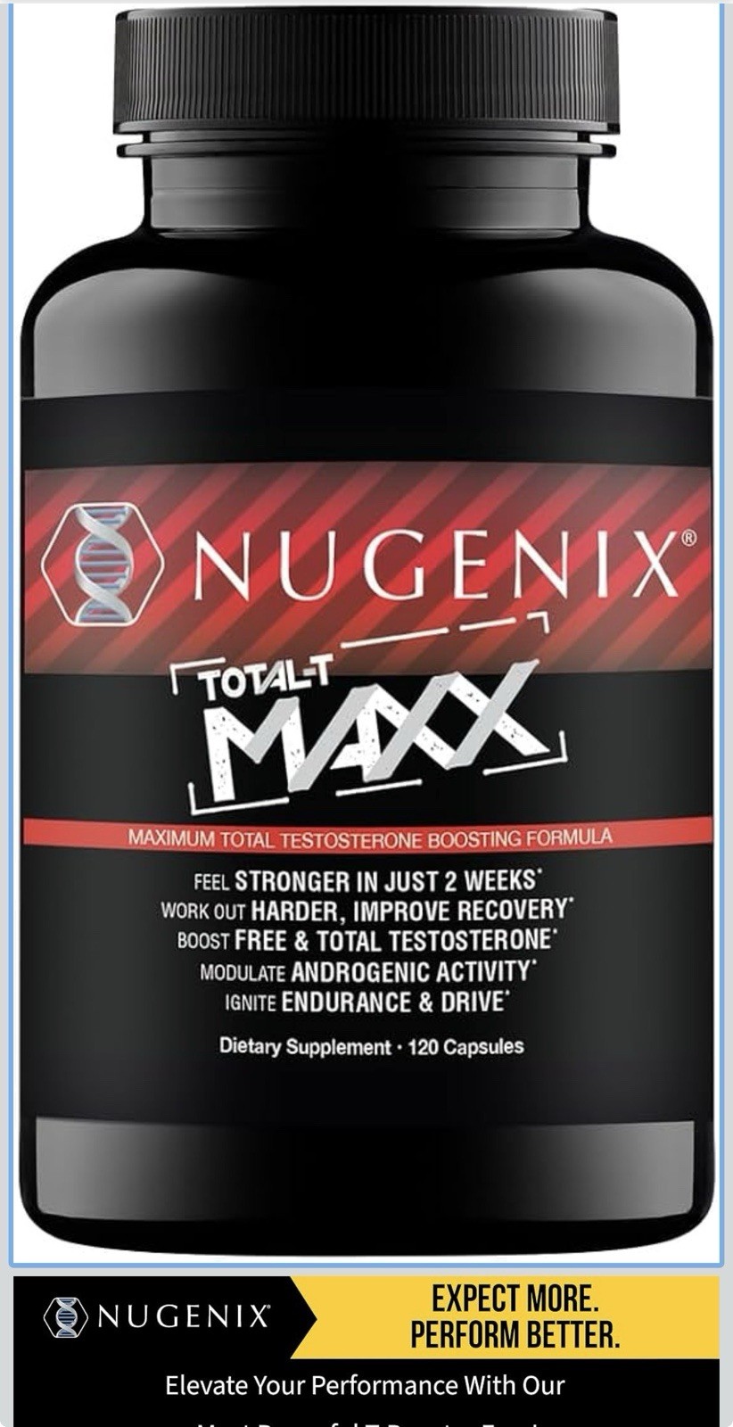 Nugenix Total Maxx 120 Caps Exp 02/27