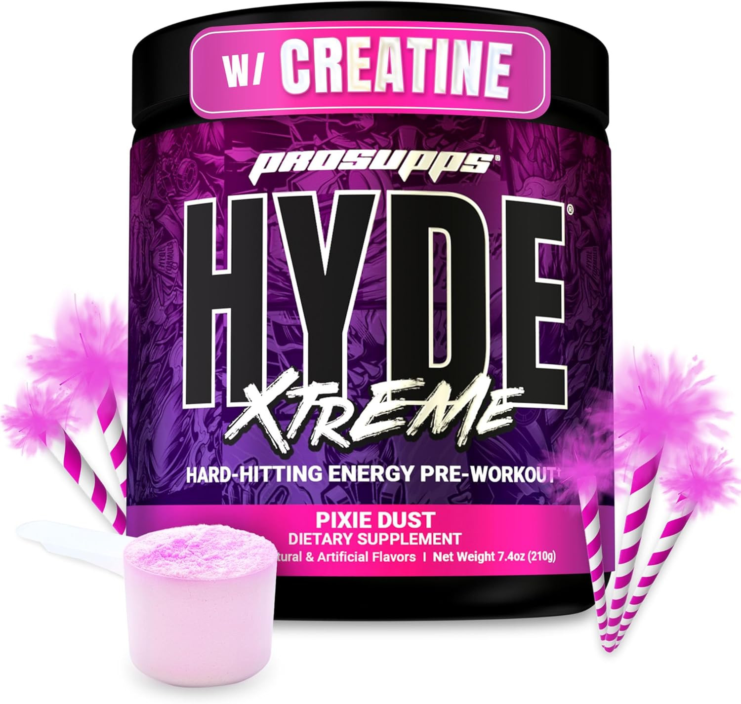 Mr. Hyde Xtreme Pre Workout Powder with Creatine, Beta Alanine & Caffeine – Extr