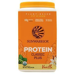 SunWarrior Classic Plus – Organic Plant-Based Protein Vanilla 750 grams