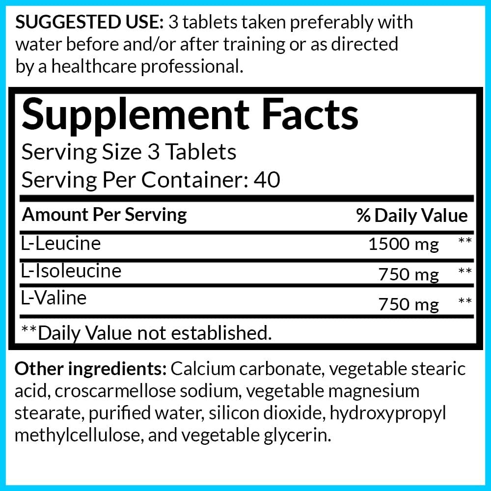 Nutra BCAAs Amino Acids, 3000mg Sugar Free Pre Workout without Ceatine, Non-GMO