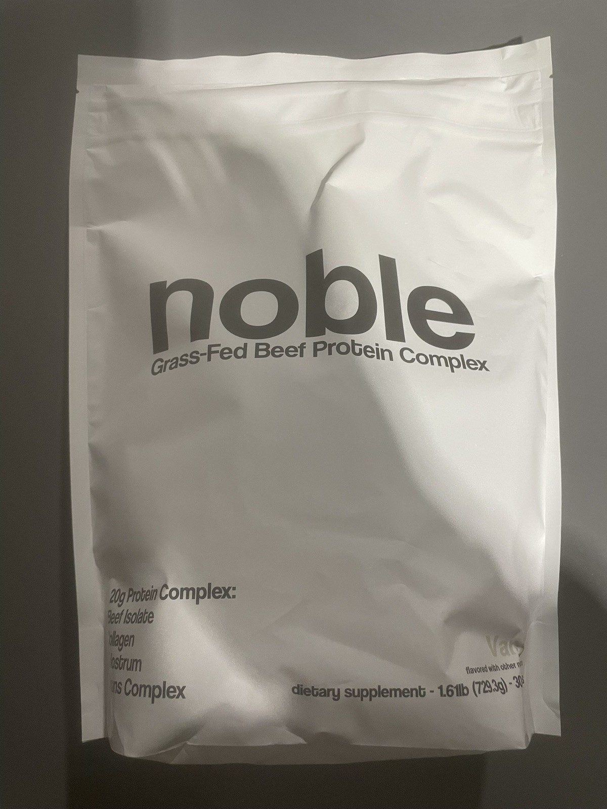 Noble Origin All-In-One Grass Fed Beef Protein Powder-Collagen-No Whey-msrp $79!