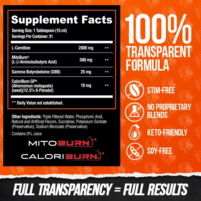 ALPHA LION BURN2O Non-Stim Stim-Free Thermogenic Performance Aid 31 Servings