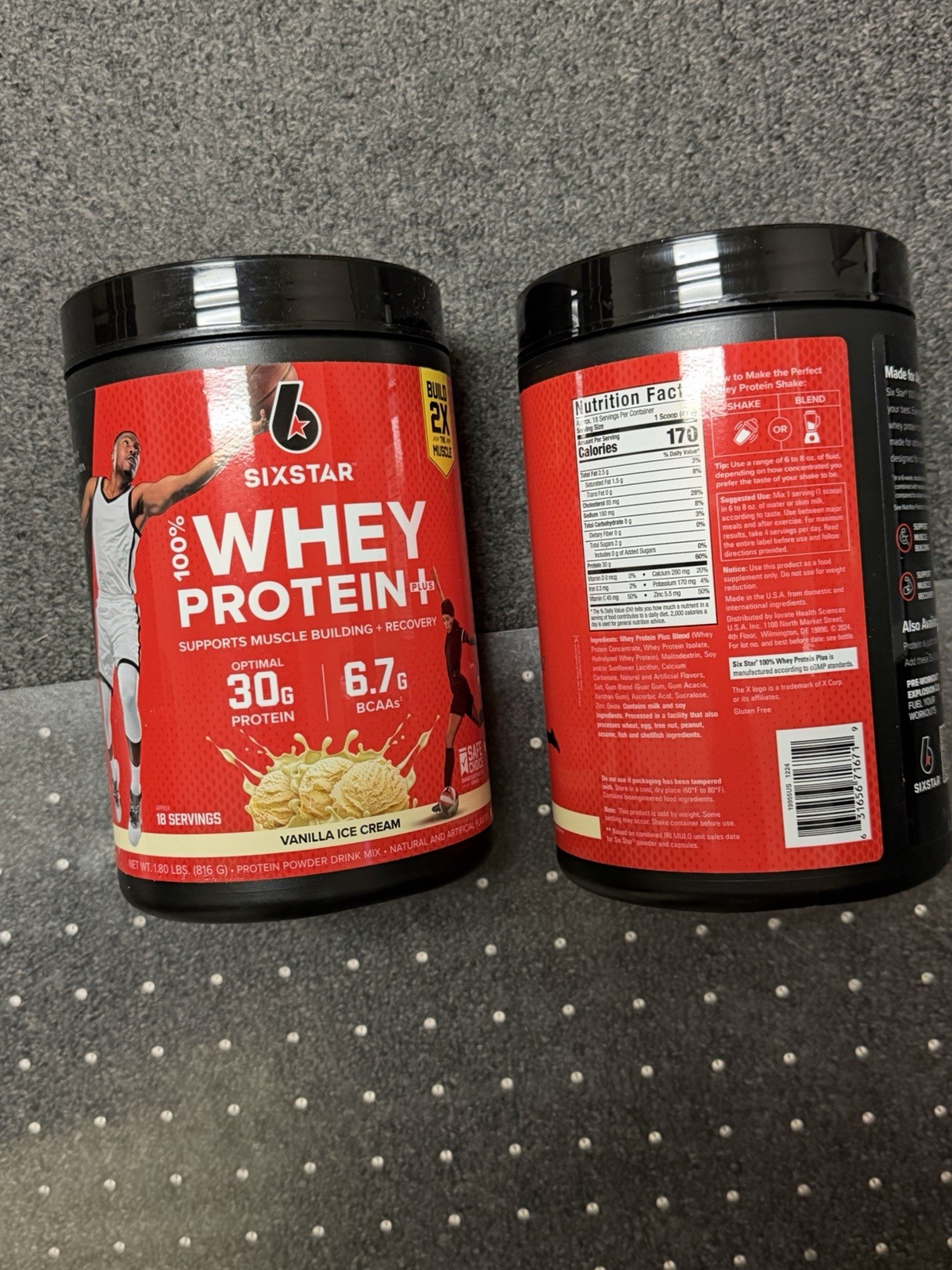 2X Six Star Whey Protein Plus 30g Protein Powder Vanilla Cream 1.81 lbs 3/2028