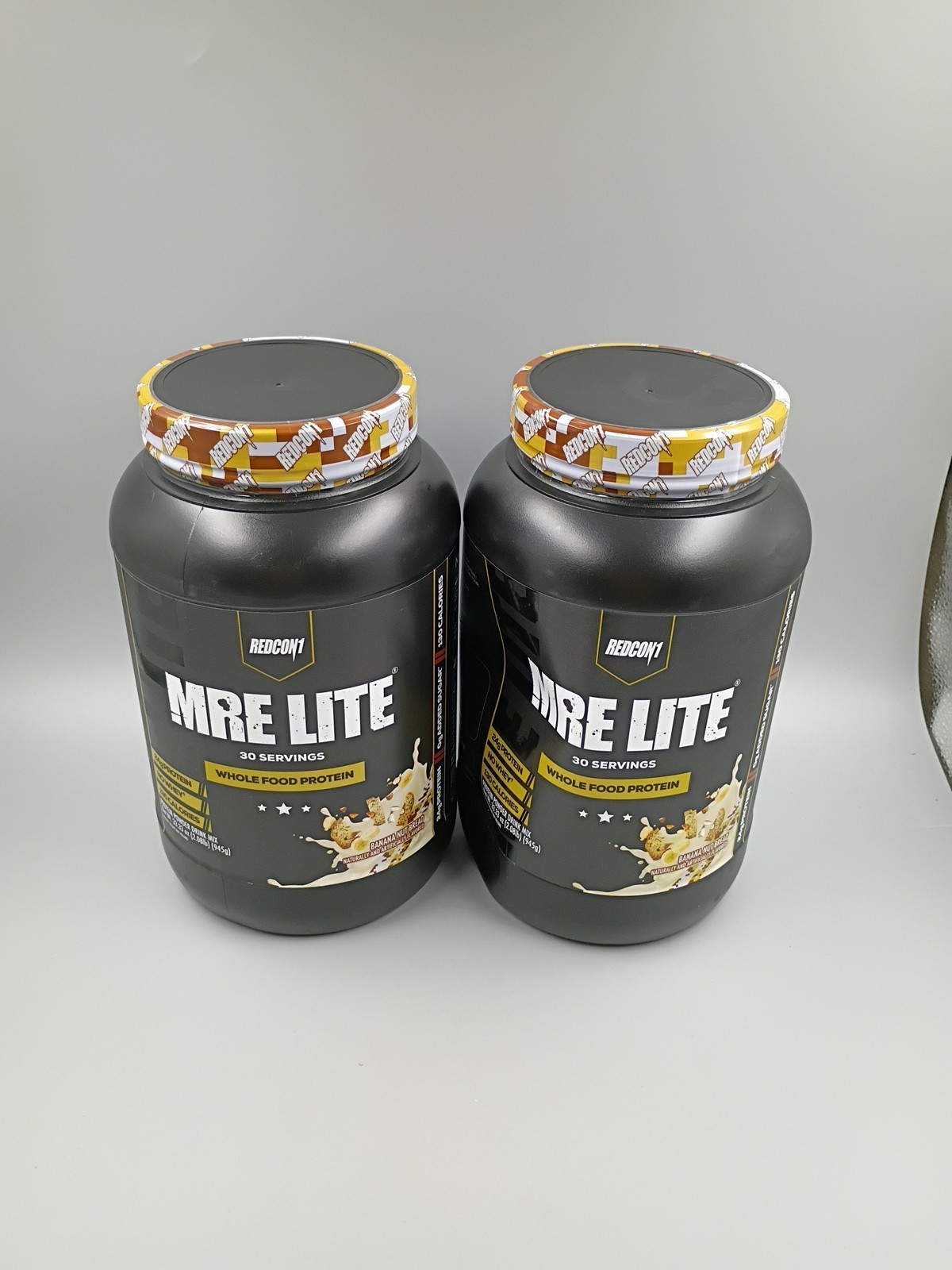 Lot Of 2 Redcon1 MRE Lite Whole Food Protein Powder – Banana Nut Bread ~Exp 7/27