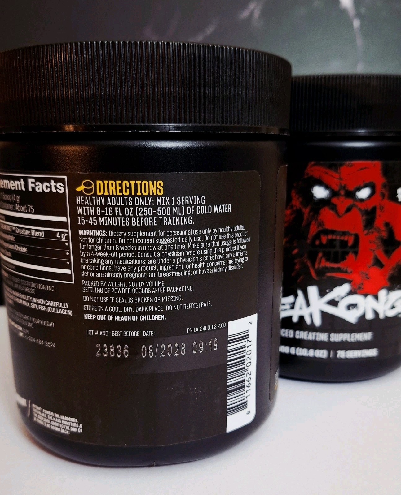 Mutant Creakong, 75 Servings, 2 Tubs, Tri-Creatine Blend, Unflavored, 08/2028✨️