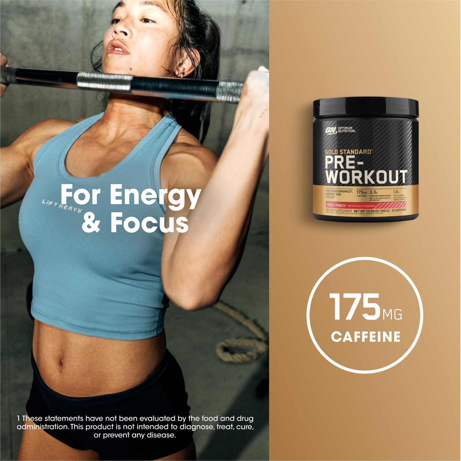 OPTIMUM NUTRITION Gold Standard Pre-Workout with Creatine, Beta-Alanine, and …