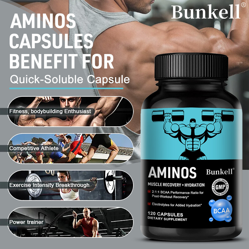 BCAA 5000mg Capsules Increase Energy, Strength and Endurance
