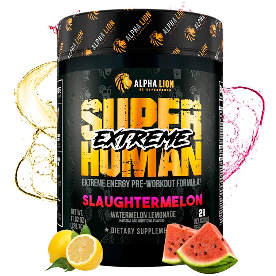 Alpha Lion Superhuman Extreme Energy Hardcore Preworkout 21 Full Servings New