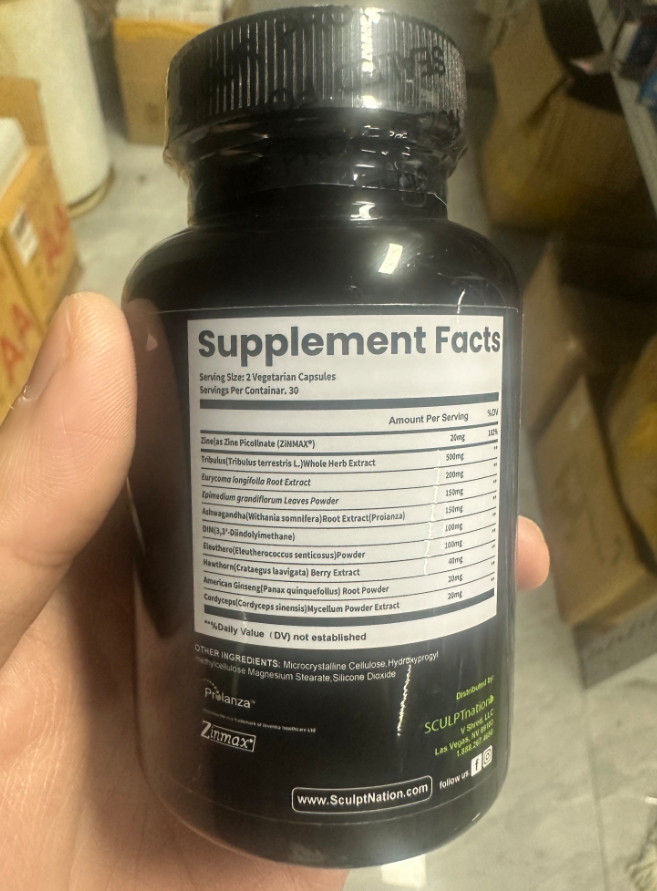 Advanced TEST BOOST Max Sculptnation Testosterone Build Muscle weight Fat Men Lo
