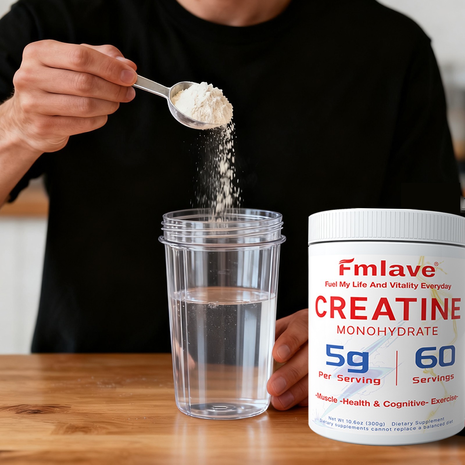 Fmlave Monohydrate Powder Micronized Unflavored 60 Servings 300 Grams Free Ship