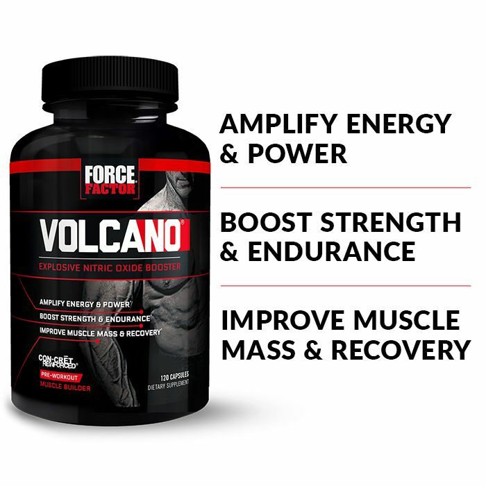 VolcaNO Pre-Workout Nitric Oxide Booster with Creatine – Build Muscle and Pump