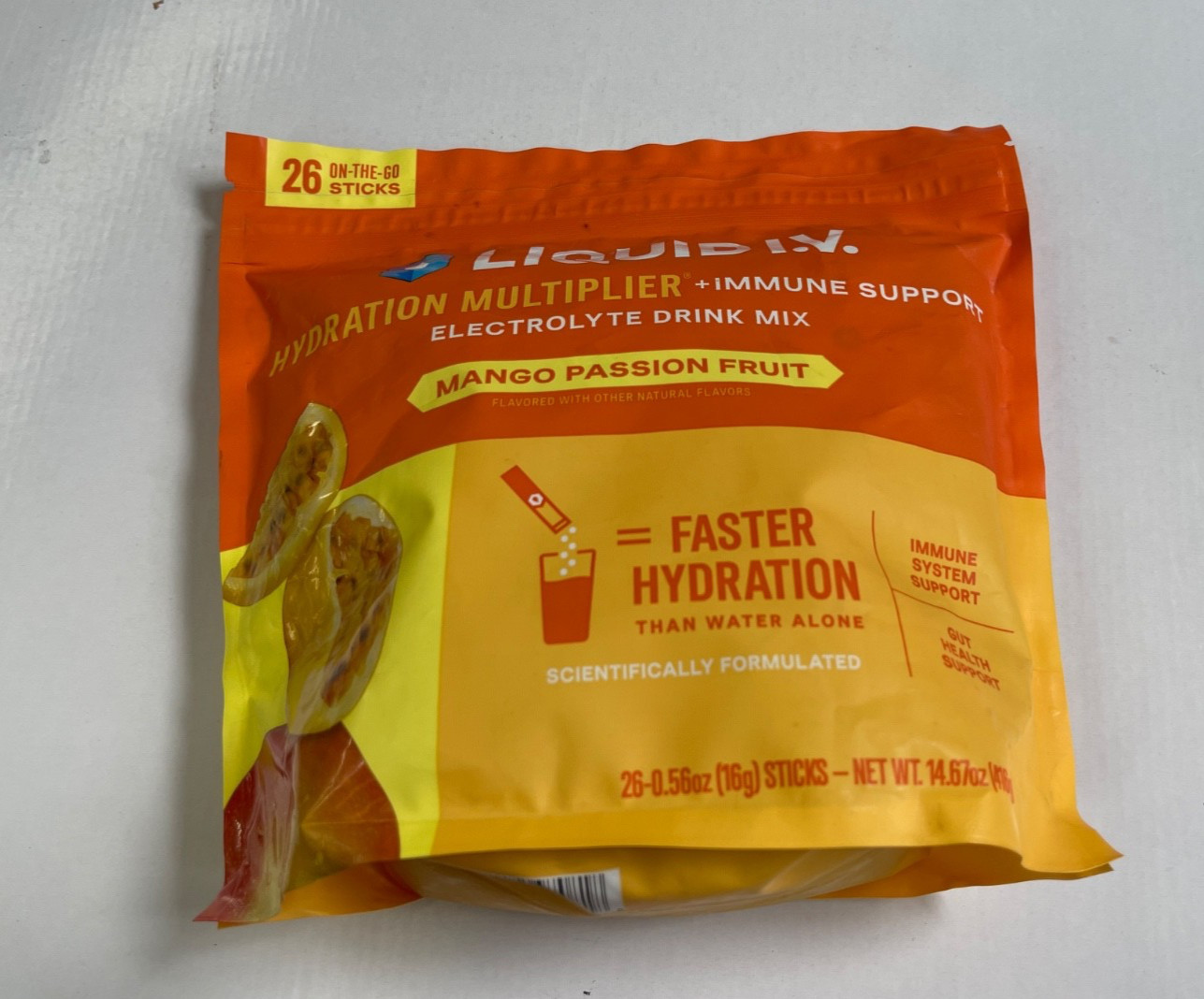 Liquid I.V. Hydration Multiplier + Immune Support Mango Passion Fruit