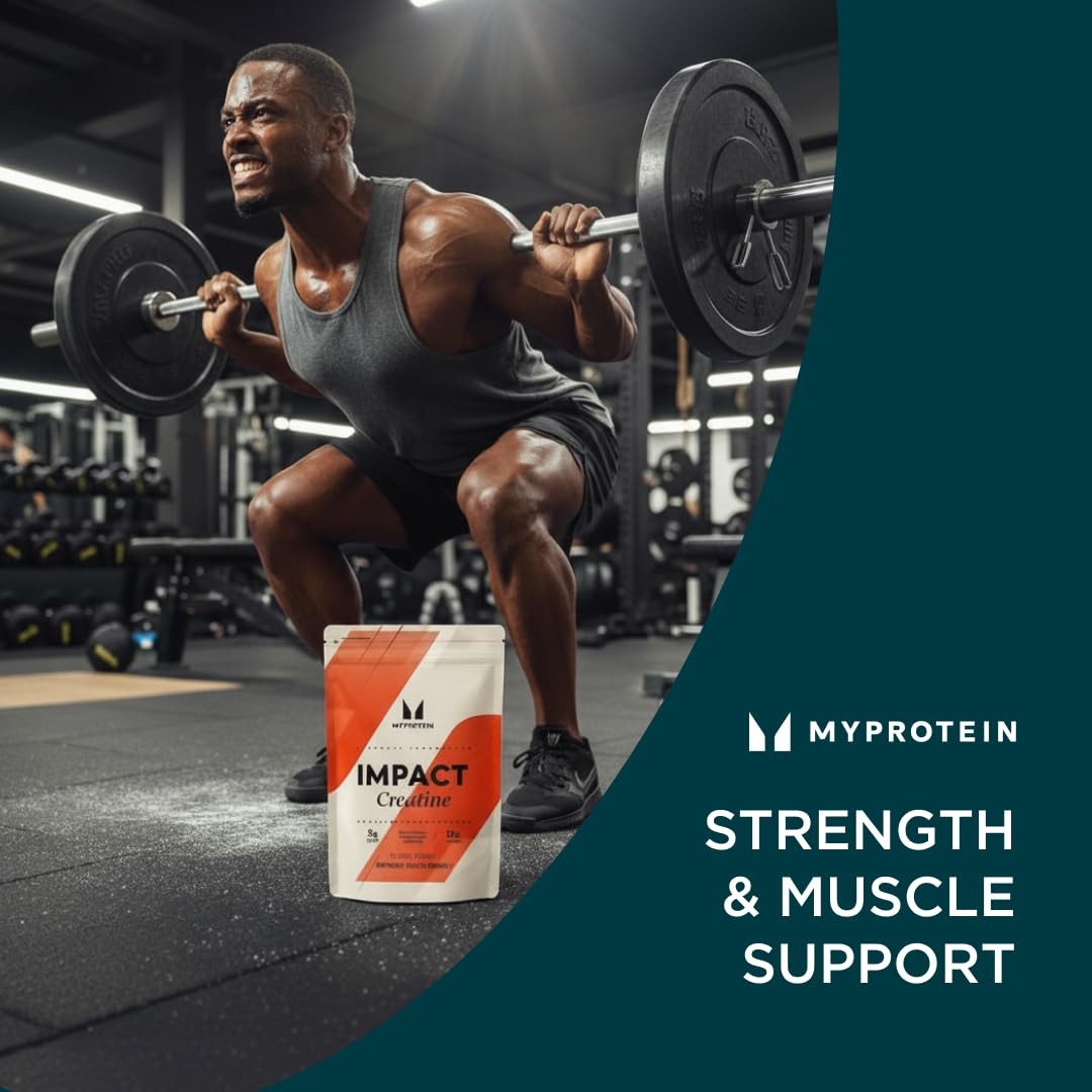 Myprotein Creatine Monohydrate Powder, 100 1.1 Pound (Pack of 1), Unflavored