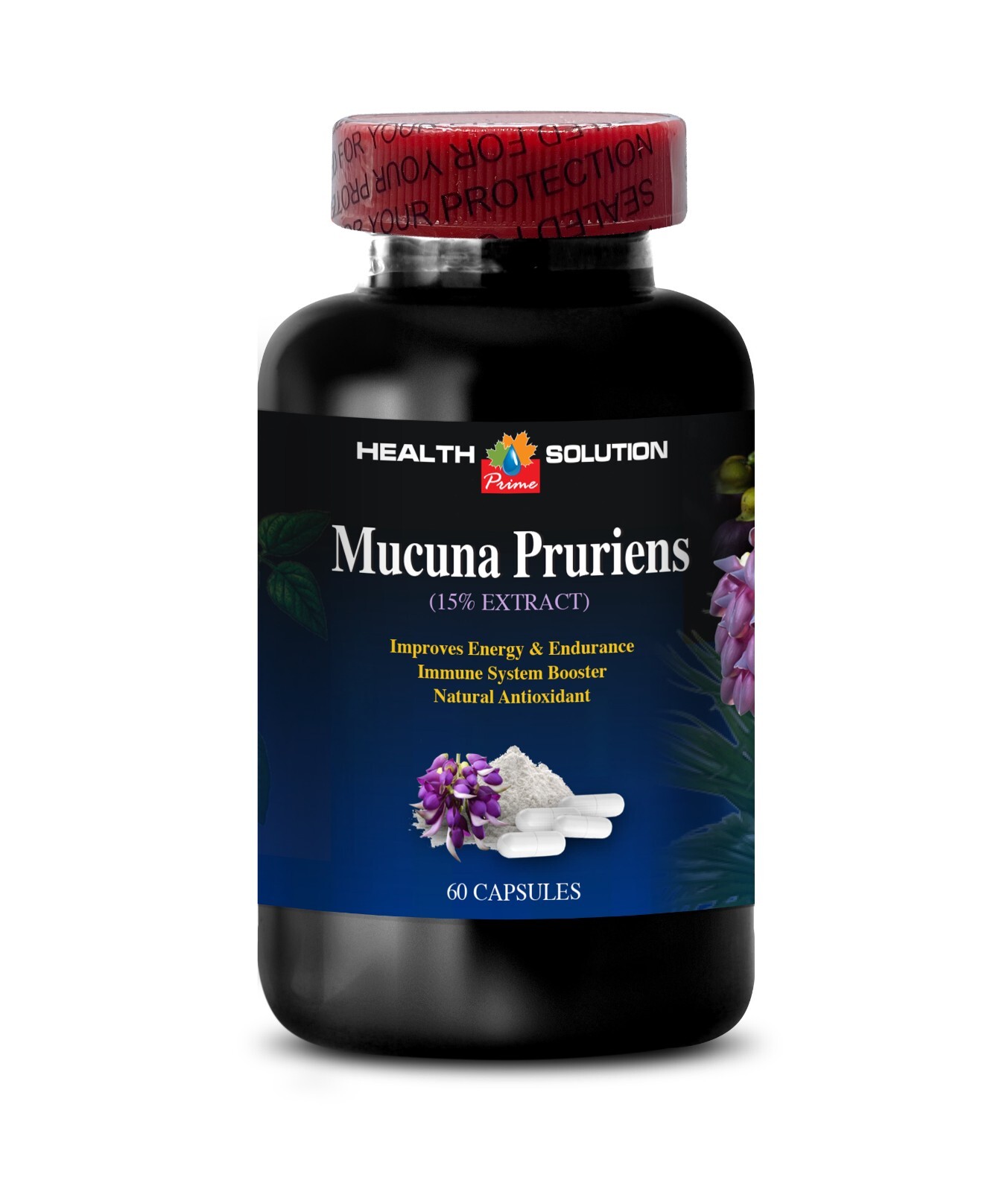 Muscle Mass MACUNA PRURIENS 98% Extracted from Velvet Beans (1 Bottle)