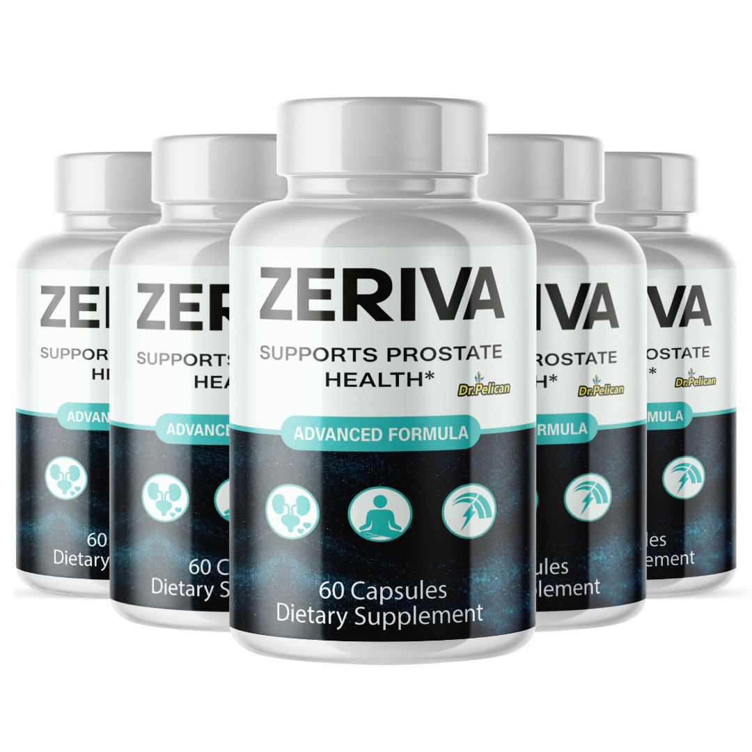Zeriva- Prostate Support- 5 Bottles- 300 Capsules