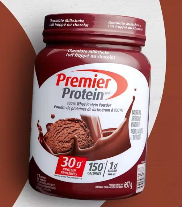 Premier Protein Powder, Chocolate Milkshake, 30g Protein, 1g Sugar, 100% Whey No