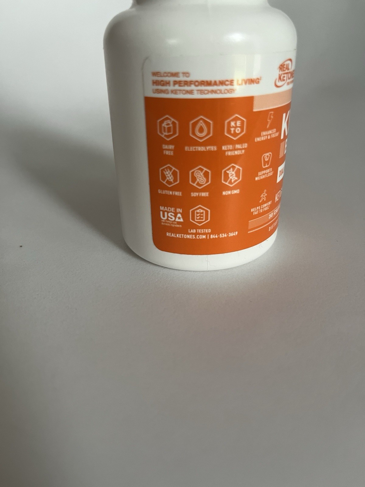 Real Ketones KETO Burn Dual Action Fat Burn 30 Ct Ketones & Caffeine Bb 3/26