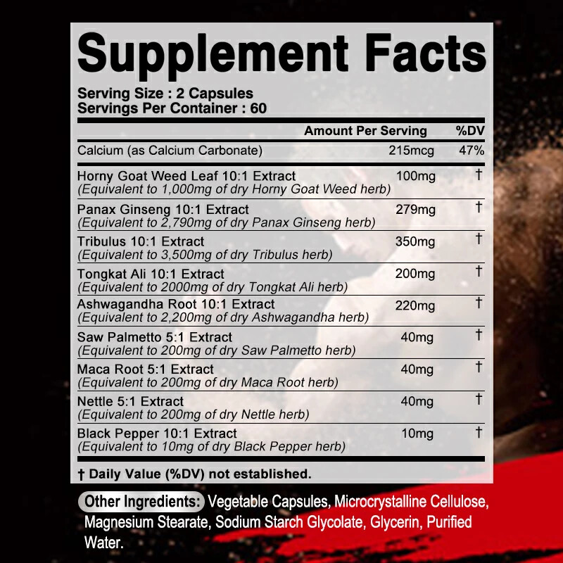 ULTRA TESTOSTERONE capsules – Increase desire and performance, sexual health