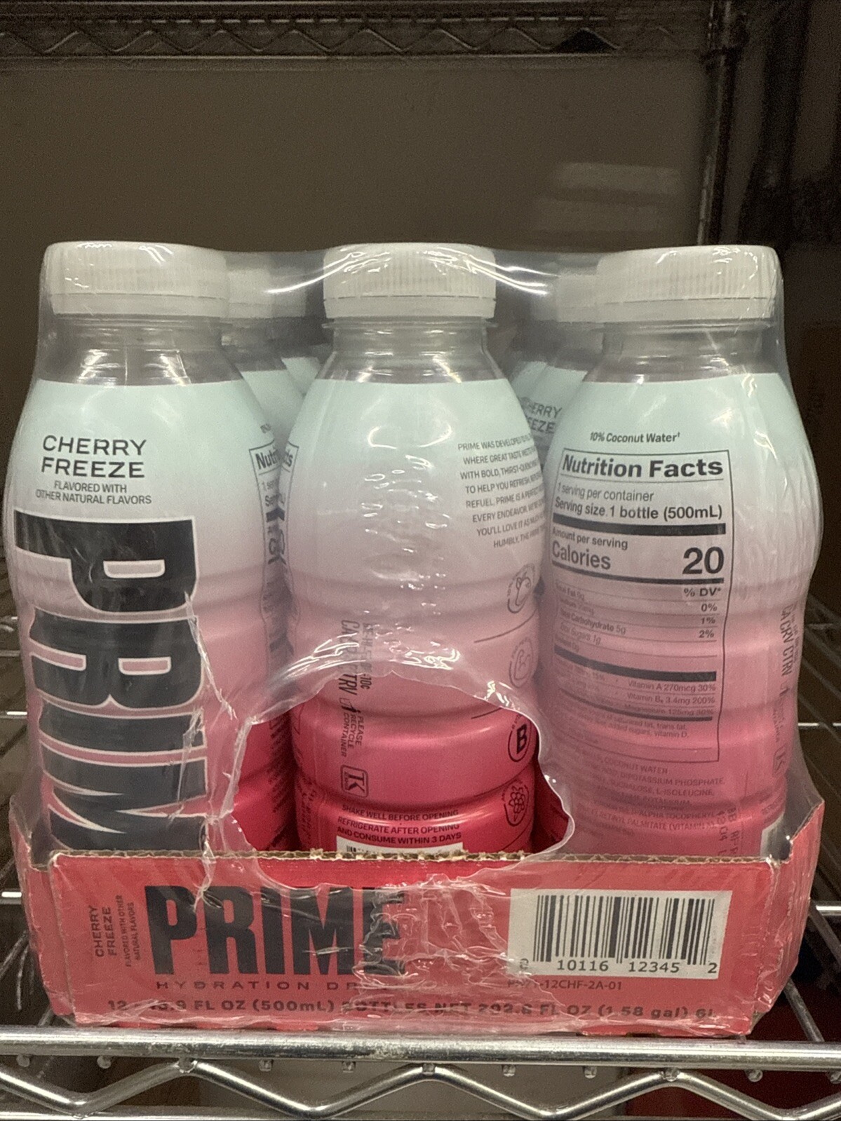 PRIME HYDRATION Drink (16.9oz) Sealed Case – Cherry Freeze