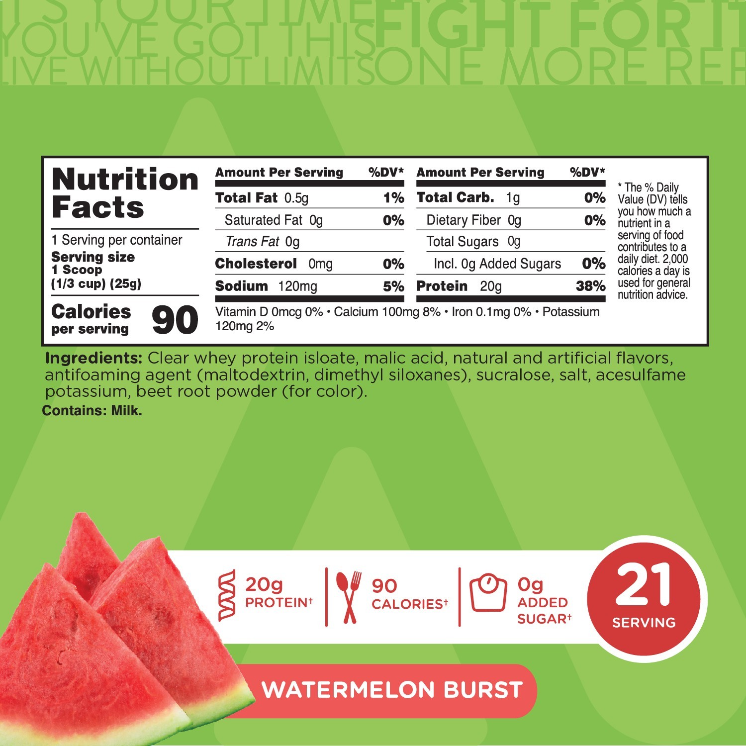 TransformHQ Clear Protein Powder (Watermelon Burst) 21 Servings – 20g of Protein
