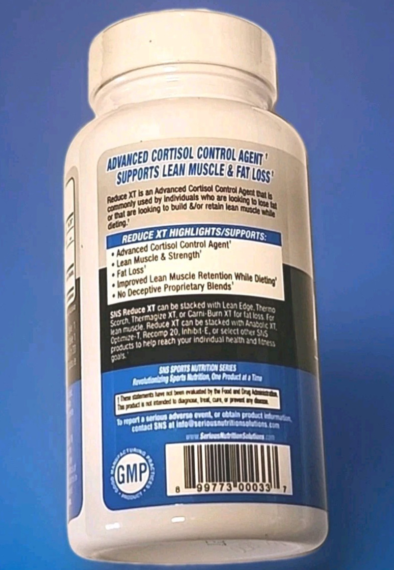 SNS Serious Nutrition Solutions Reduce XT Advanced Cortisol Control 90 Capsules