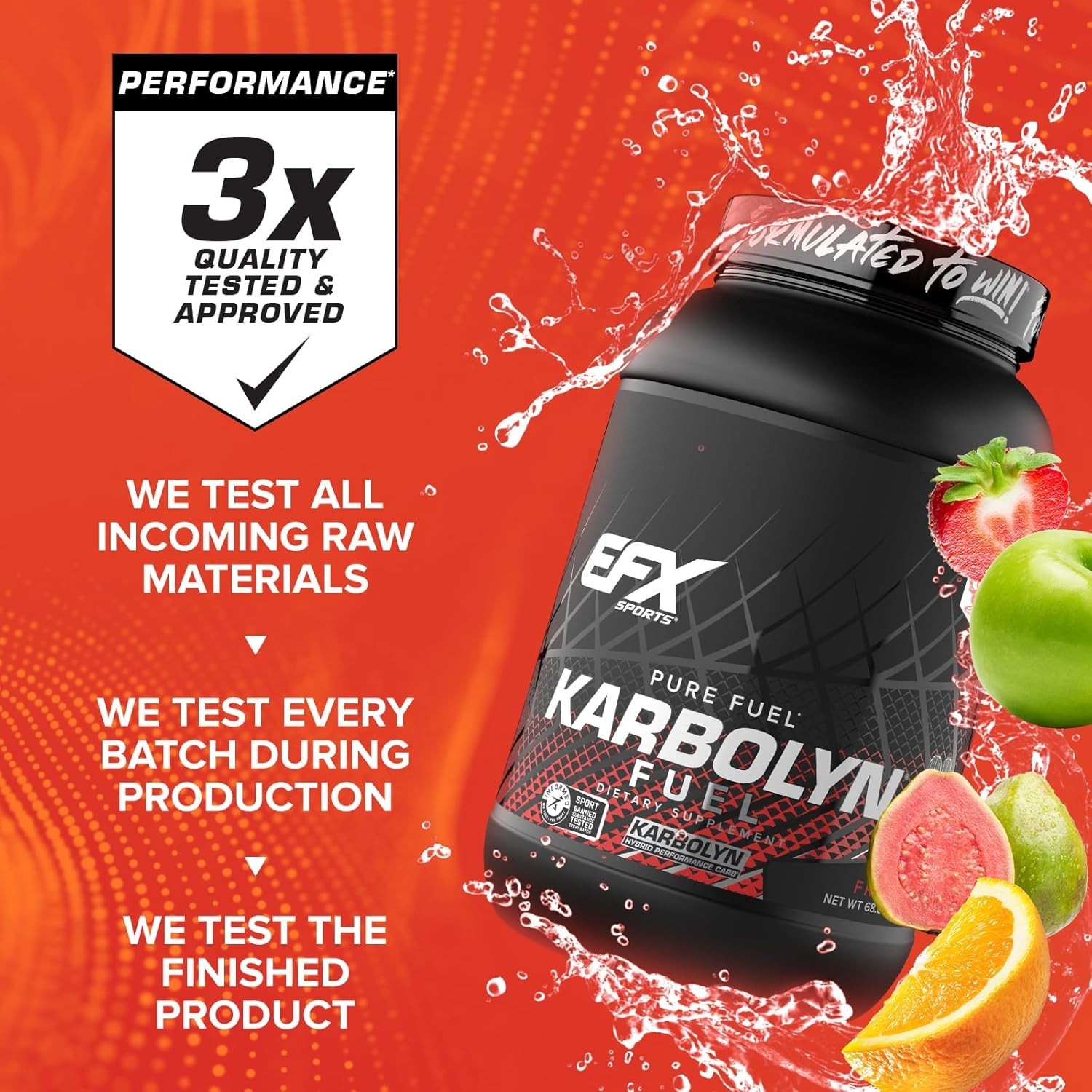 EFX Sports KARBOLYN FUEL High Performance Simple and Complex Carbohydrate Powder