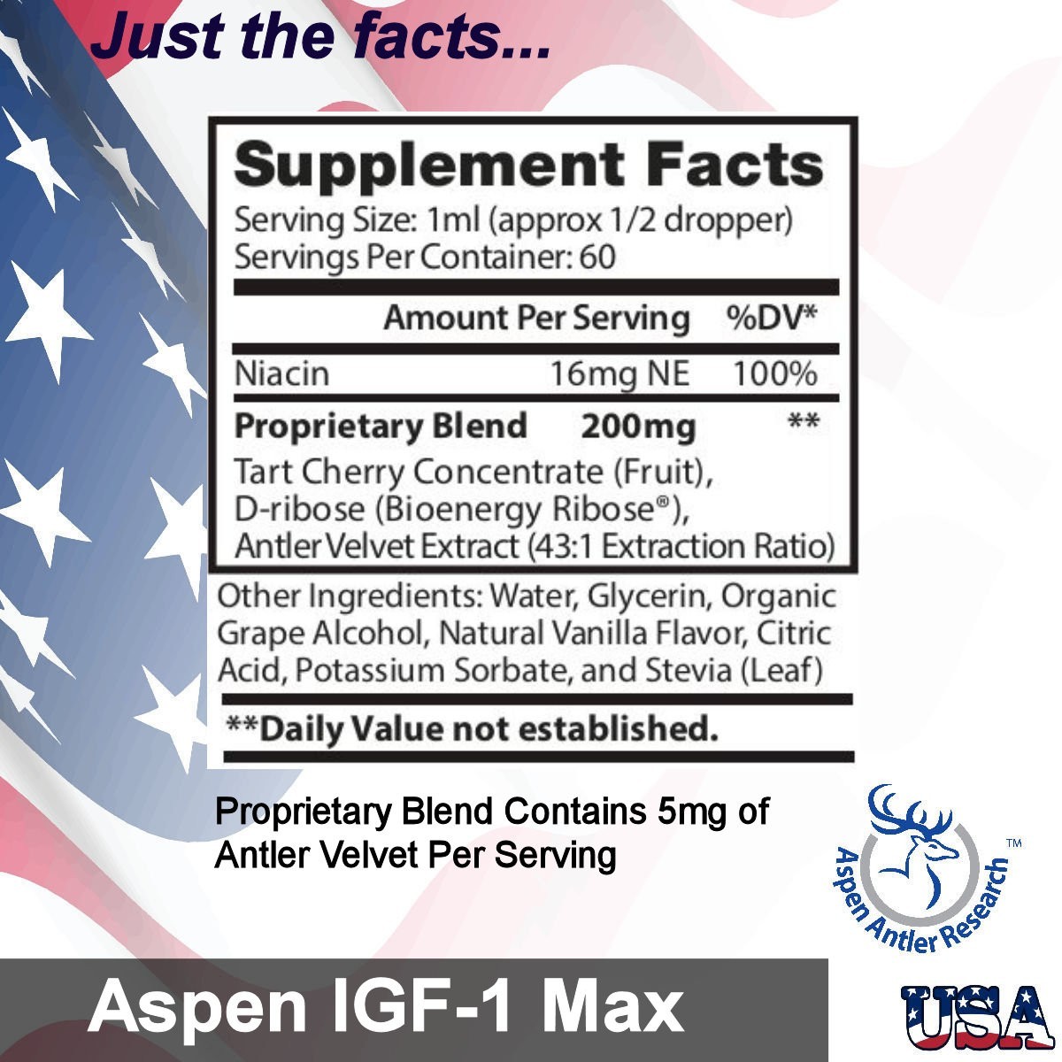 Deer Antler Velvet Extract Spray -IGF-1 | 200mgs, One Bottle 43X Concentration!