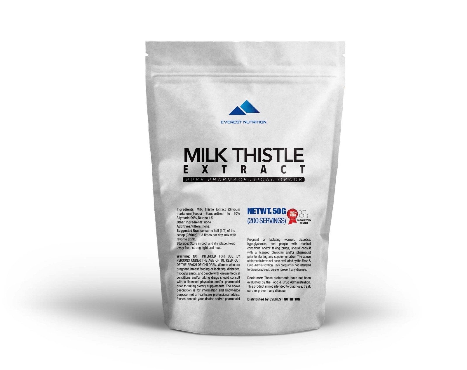 Milk Thistle Extract Silymarin 80% Powder Liver Aid