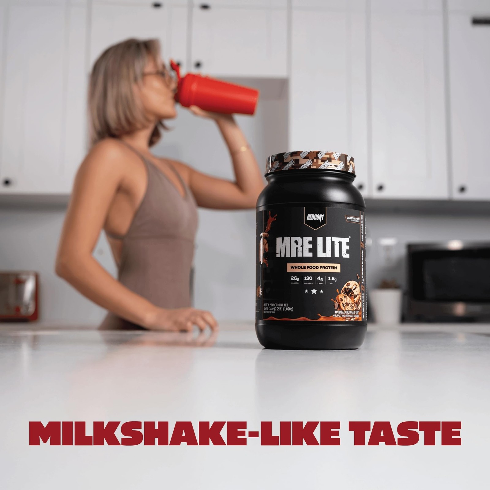 REDCON1 MRE Lite Whole Food Protein Powder, Oatmeal Chocolate Chip – Low Carb…
