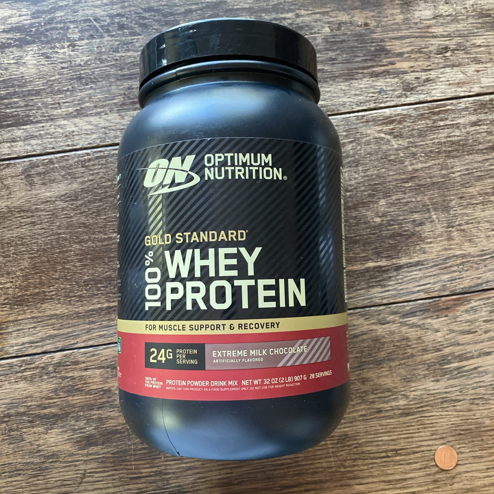 Optimum Nutrition Gold Standard Whey 100 Protein 2lb Extreme Milk Chocolate 4/27