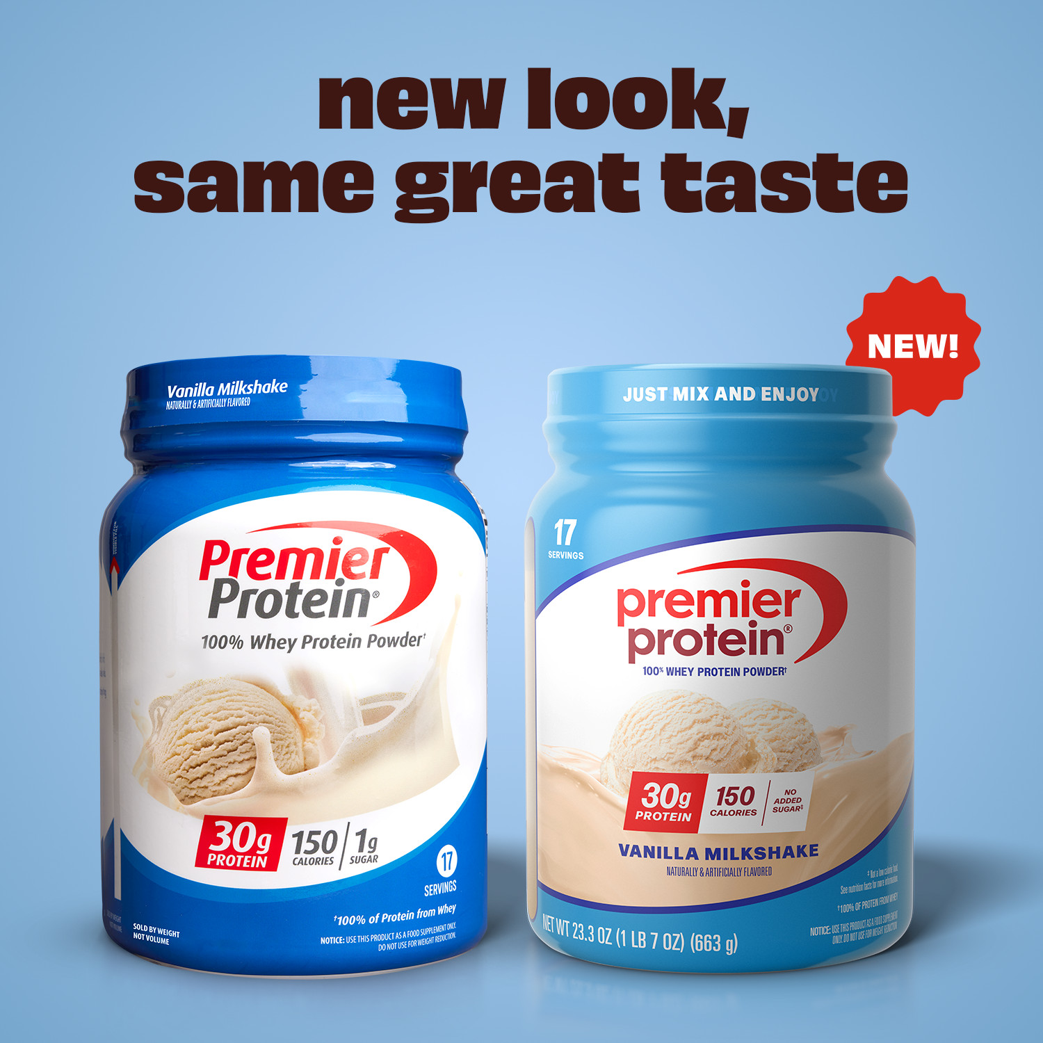 Premier Protein 100% Whey Protein Powder, Vanilla Milkshake, 30g Protein, 23.3 o