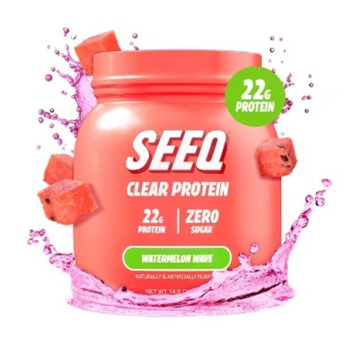 Seeq Clear Protein Powder – Watermelon Wave – Whey Protein Isolate – 15 Servings