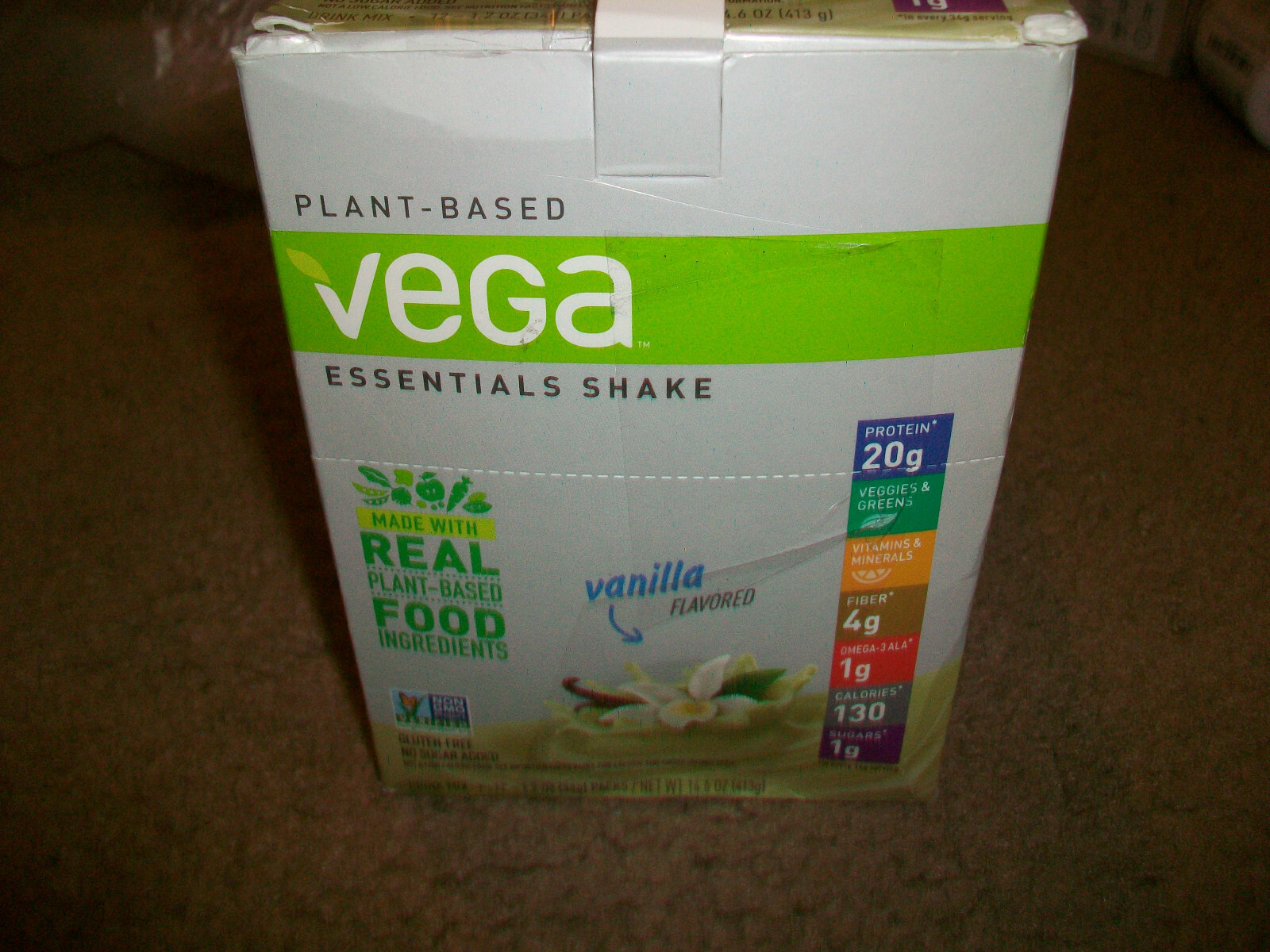 NEW Vega Vanilla Shake 12 Packs Plant Based