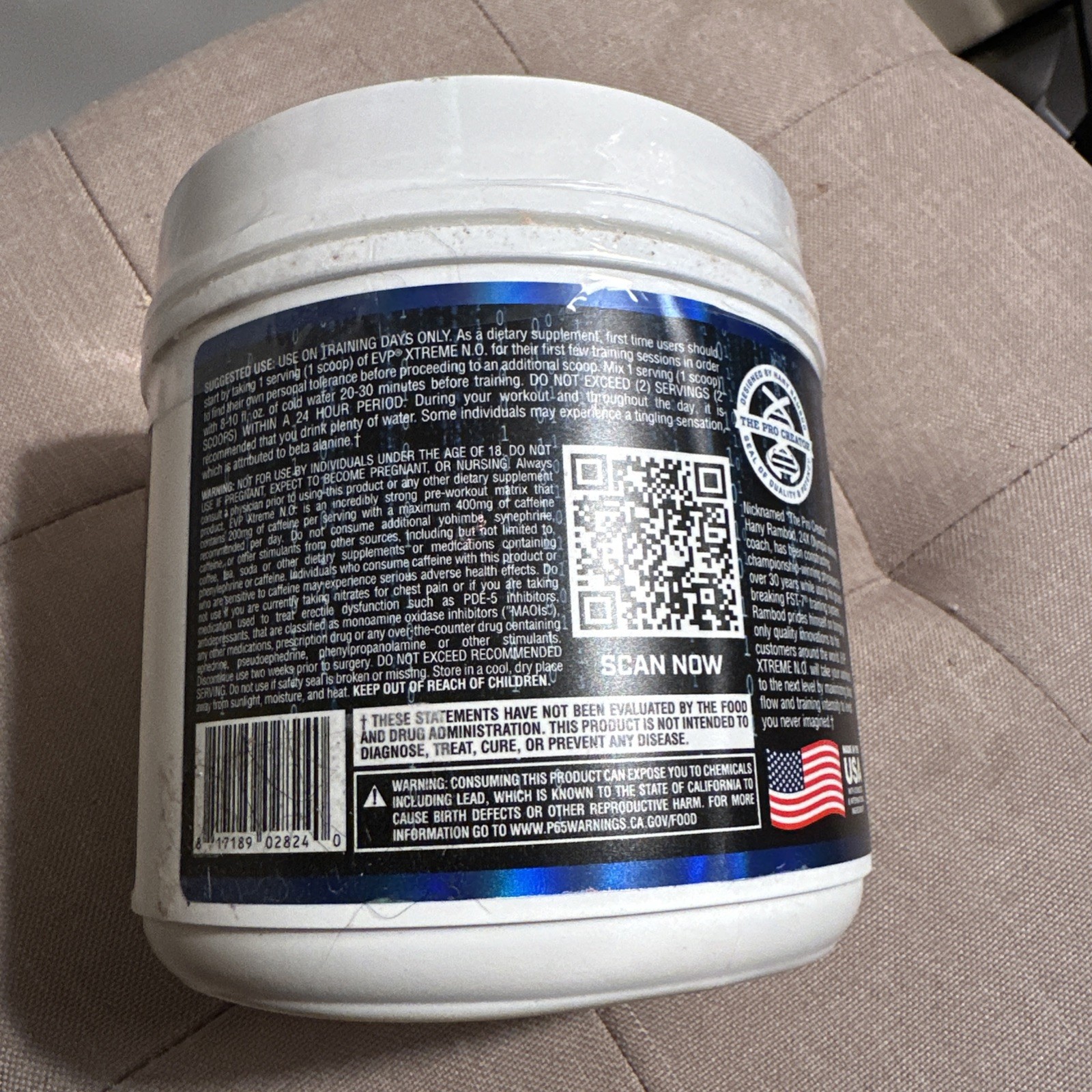 Evogen EVP Xtreme N.O. Pre-Workout Powder Blueberry Apple 40 Serv 04/2026