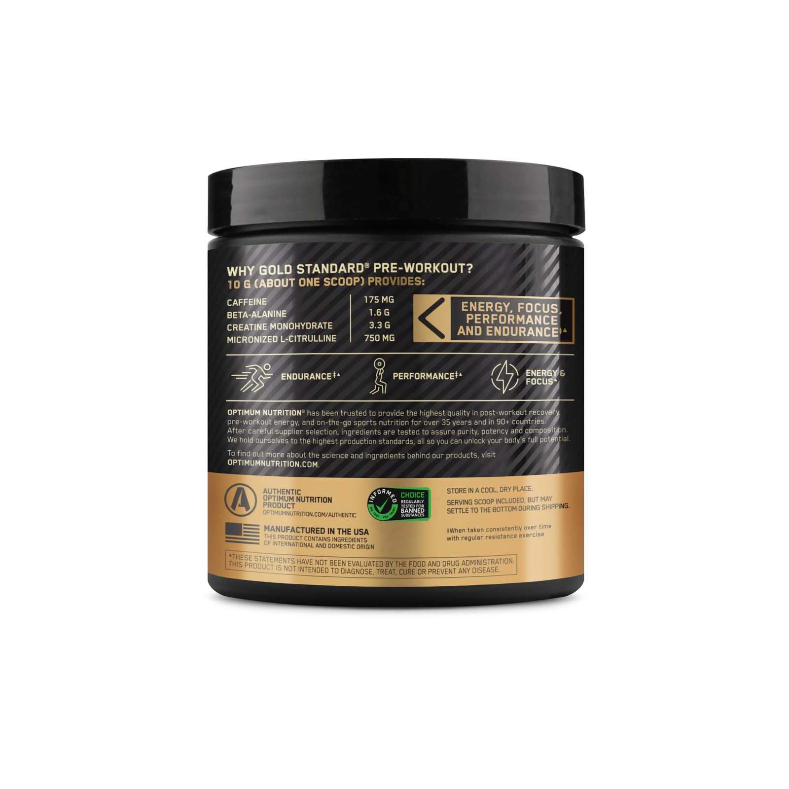 OPTIMUM NUTRITION Gold Standard Pre-Workout with Creatine, Beta-Alanine, and …